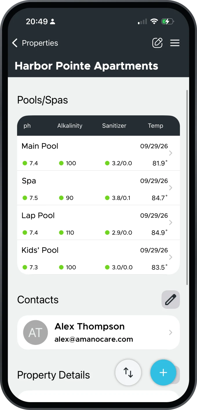 All pools in one app